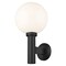 Z-Lite Laurent Outdoor Wall, 1-Light, 12 In.W x 13 In.L x 22.5 In.H, Black/Opal 597B-BK - alternate 6